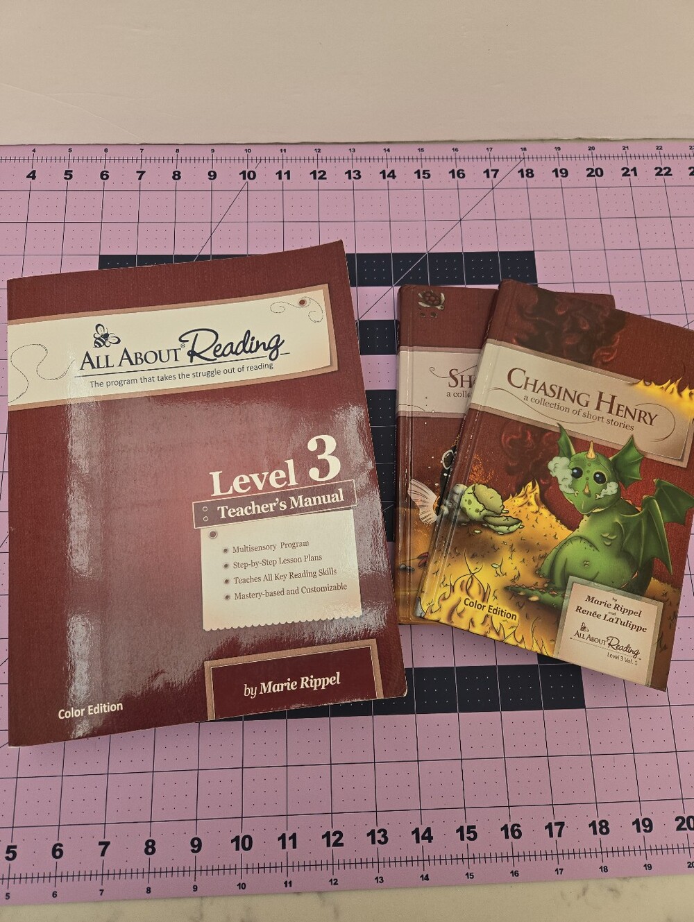 All About Reading Level 3 Color Edition Teacher’s Manual & 2 Readers Good